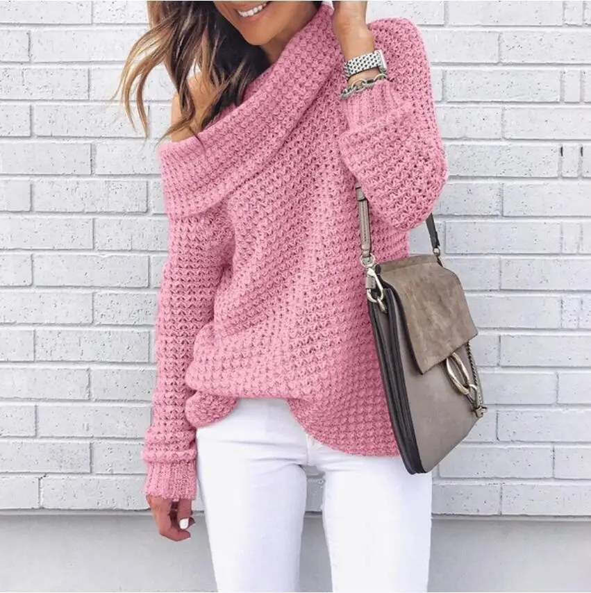 Women's Textured Knit Turtleneck Sweater Winter Pullover - Image 7