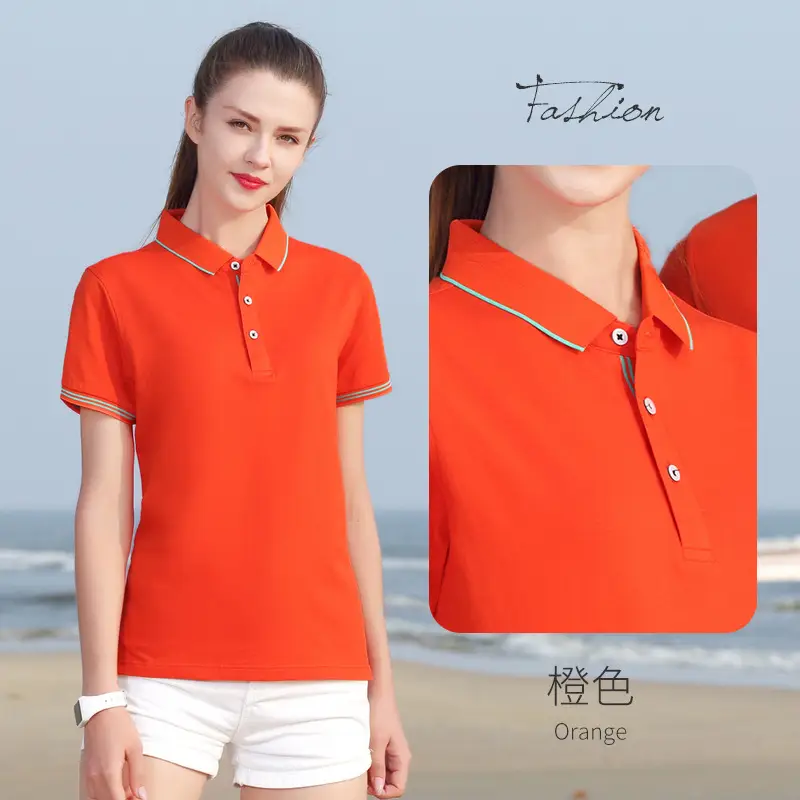 Women Yellow Polo Shirt Winter Wear Blue Stripes - Image 9