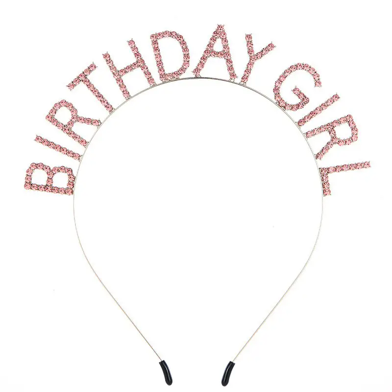 Birthday Party Rhinestone Hairbands for Girls
