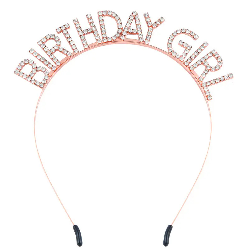 Birthday Party Rhinestone Hairbands for Girls
