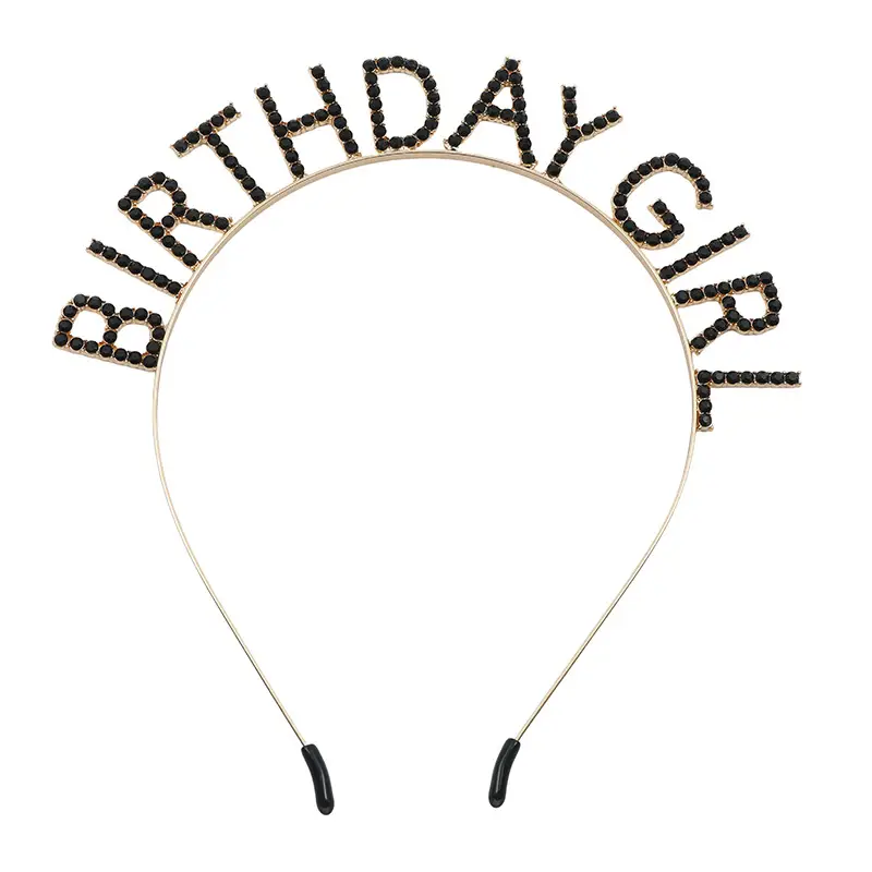 Birthday Party Rhinestone Hairbands for Girls