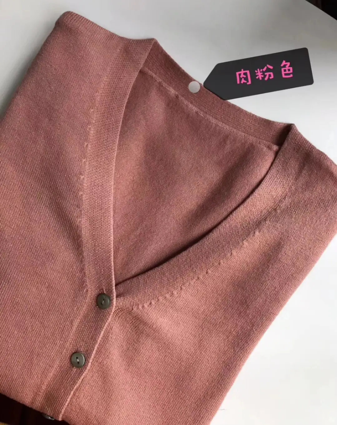 Women's V Neck Knitted Cardigan Sweater Pure Color - Image 5