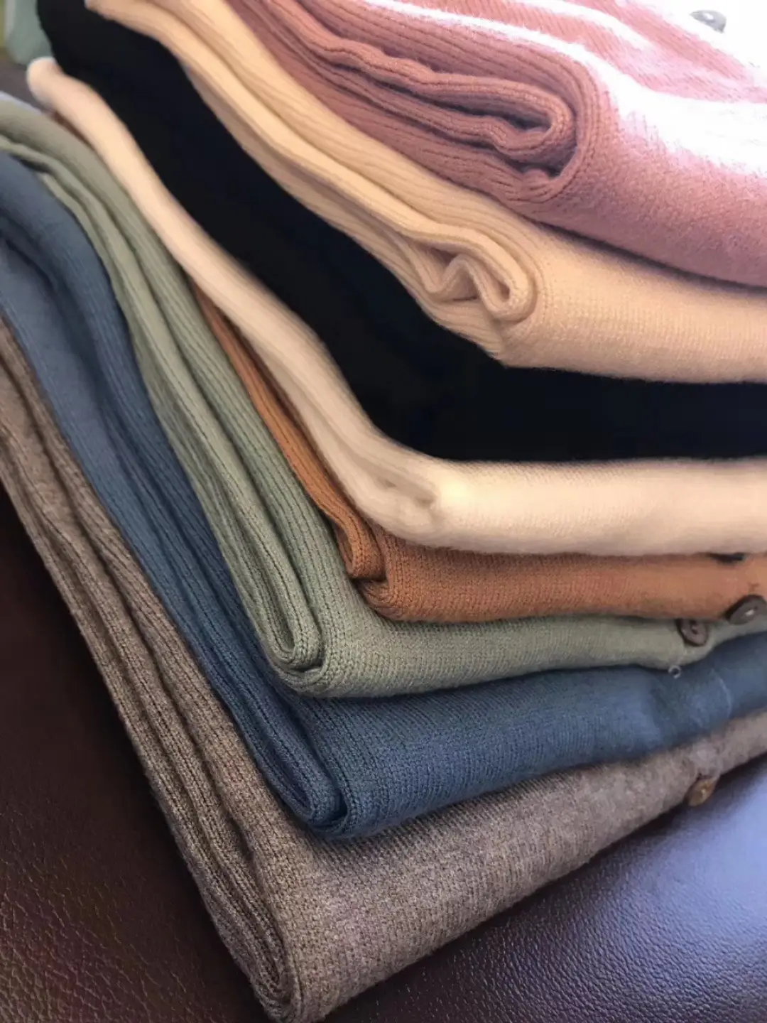 Women's V Neck Knitted Cardigan Sweater Pure Color - Image 8
