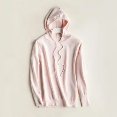 Blue Korean Style Hooded Sweatshirt Women Large - Image 5
