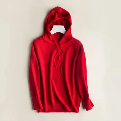 Blue Korean Style Hooded Sweatshirt Women Large - Image 9