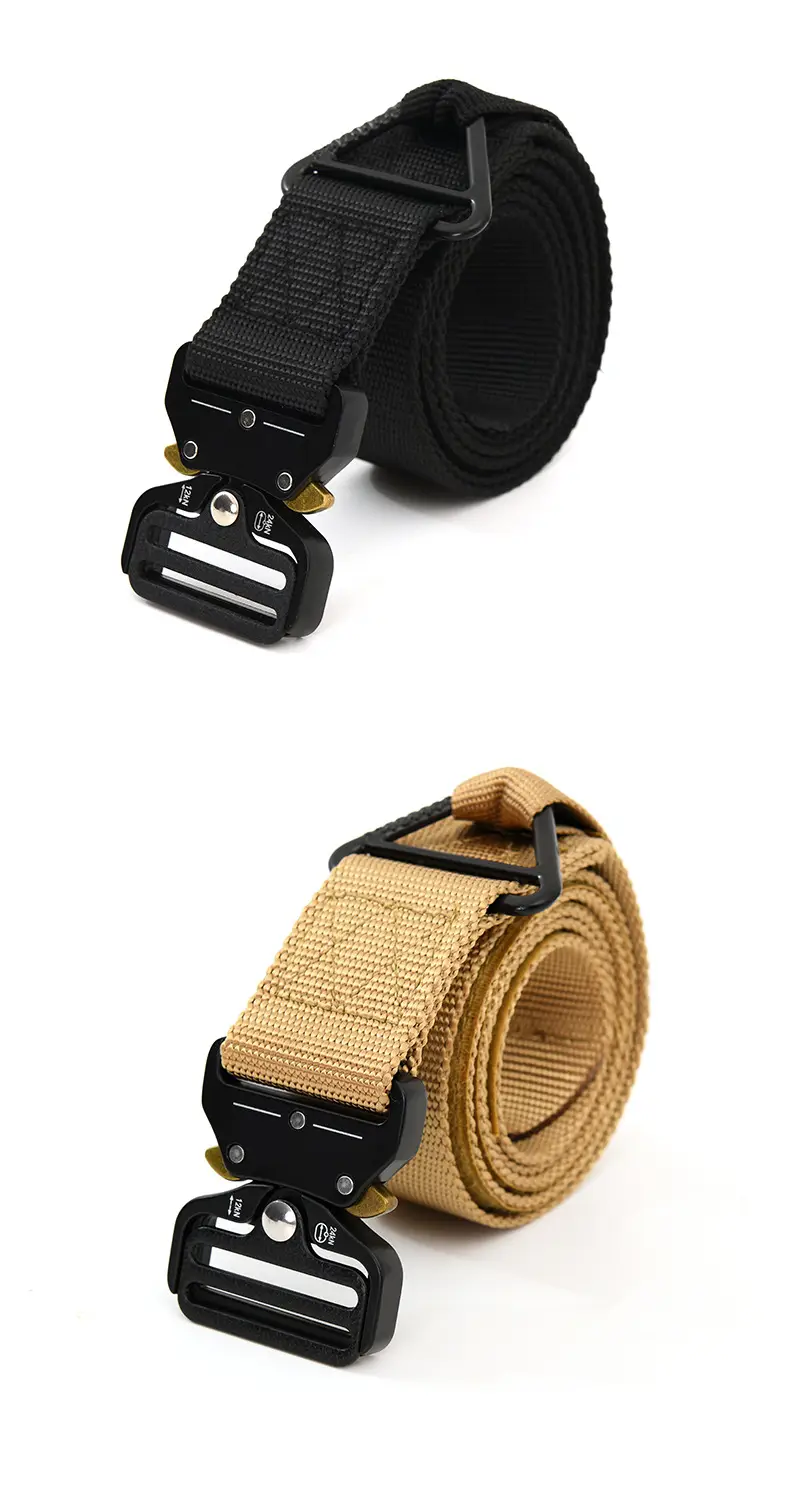 Men's Tan Nylon Belt with Quick Release Buckle — feature 9