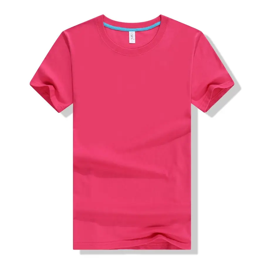 White Pure Cotton Graduation T-Shirt Round Neck Short Sleeve