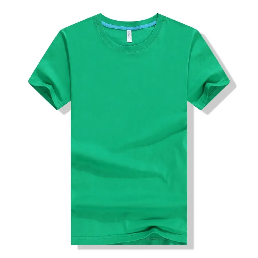 White Pure Cotton Graduation T-Shirt Round Neck Short Sleeve