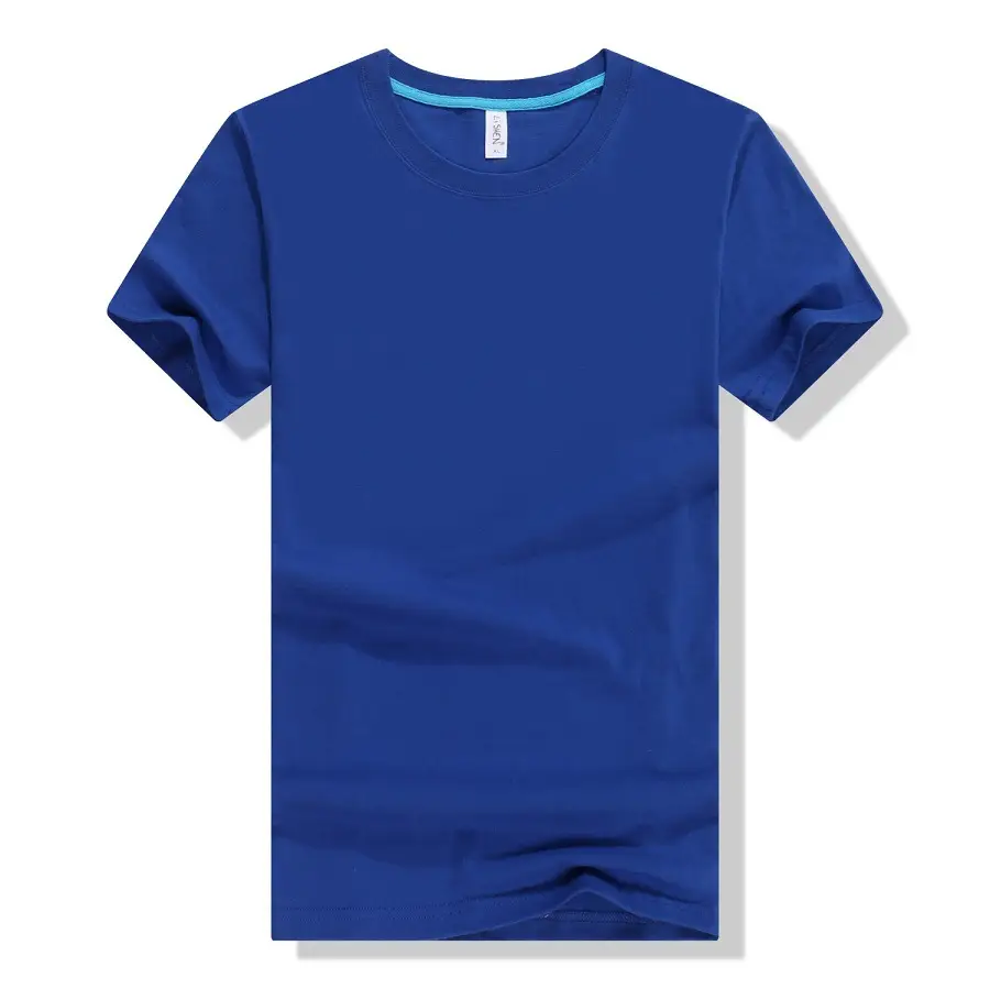 White Pure Cotton Graduation T-Shirt Round Neck Short Sleeve