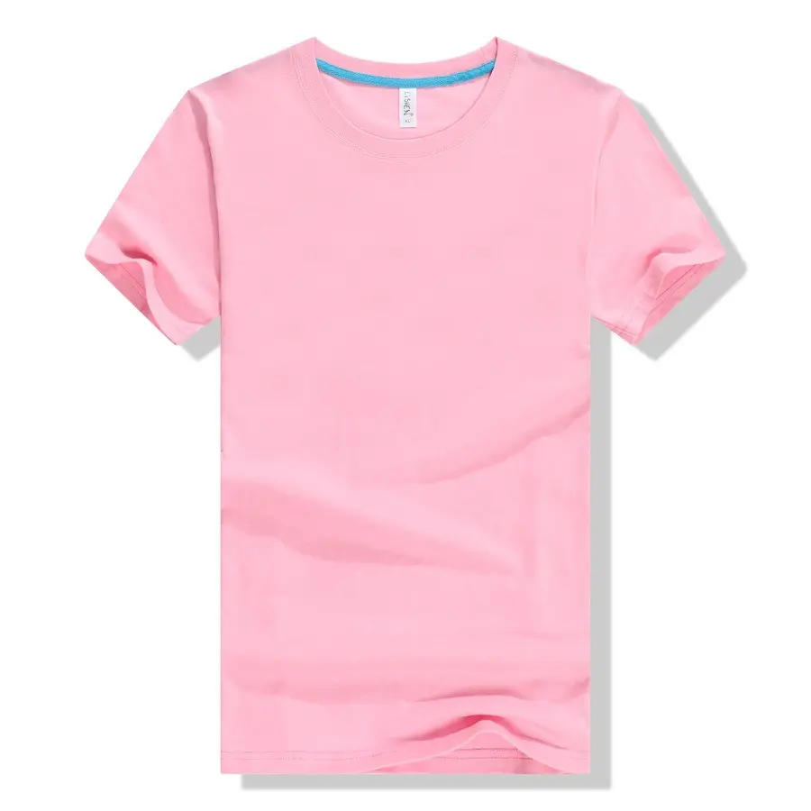 White Pure Cotton Graduation T-Shirt Round Neck Short Sleeve