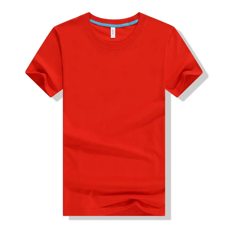 White Pure Cotton Graduation T-Shirt Round Neck Short Sleeve