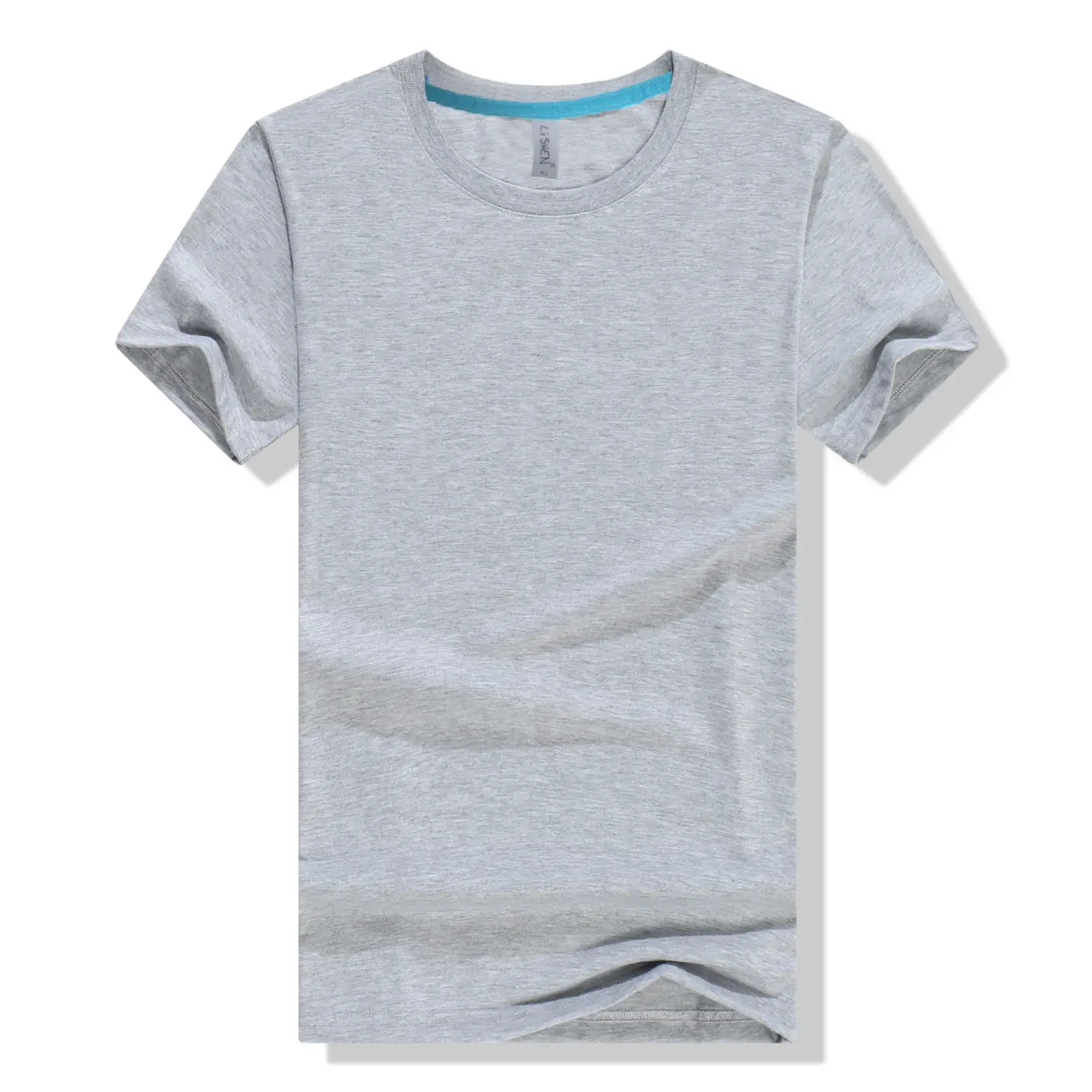 White Pure Cotton Graduation T-Shirt Round Neck Short Sleeve