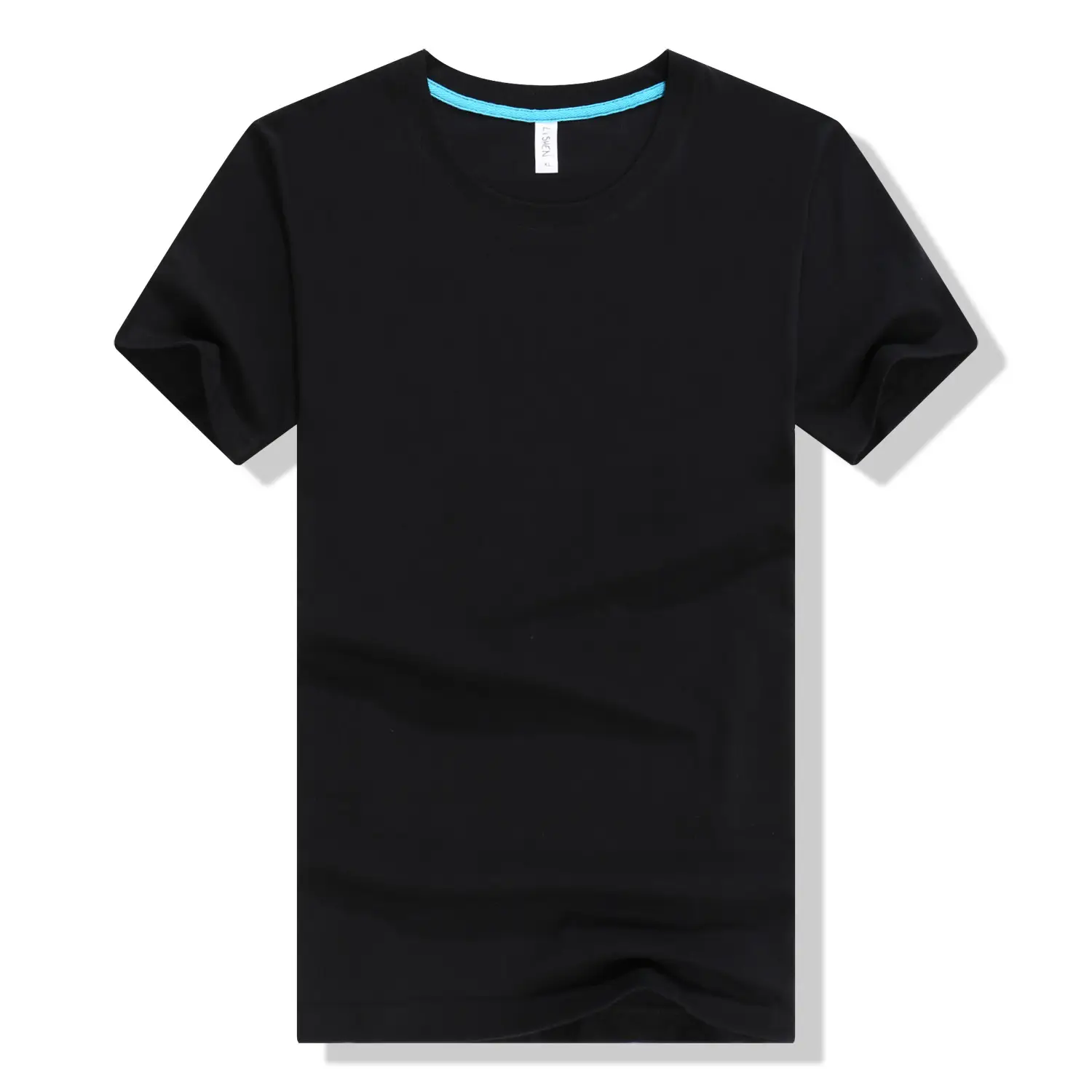 White Pure Cotton Graduation T-Shirt Round Neck Short Sleeve