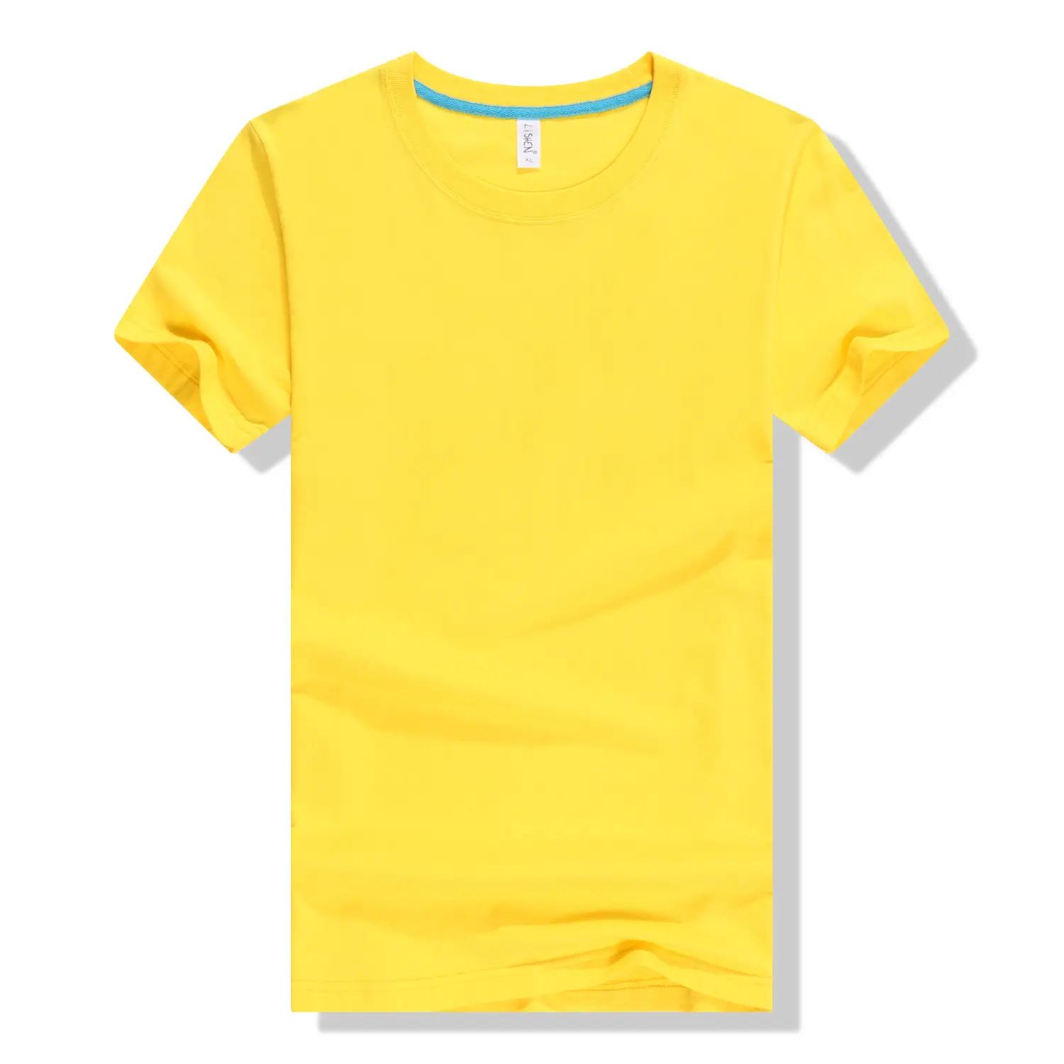 White Pure Cotton Graduation T-Shirt Round Neck Short Sleeve