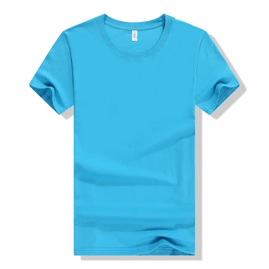 White Pure Cotton Graduation T-Shirt Round Neck Short Sleeve