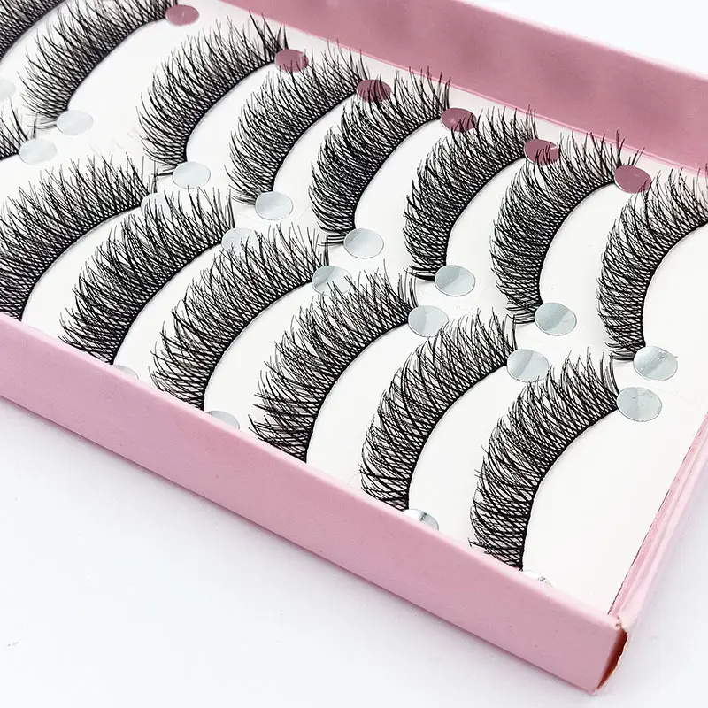 C1 Soft Stem False Eyelashes 10 Pairs Natural Nude - Image 2