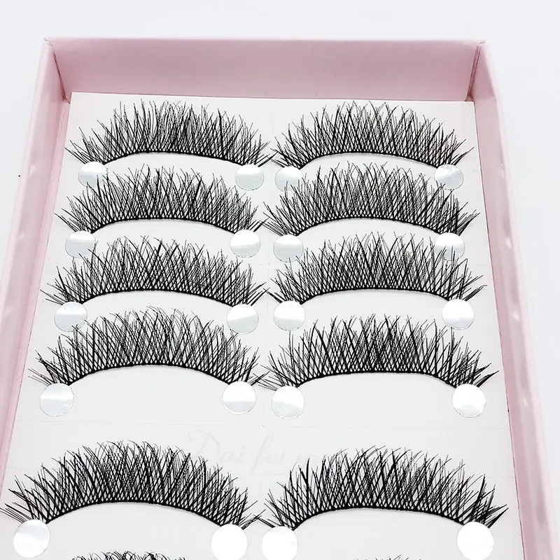 C1 Soft Stem False Eyelashes 10 Pairs Natural Nude - Image 4