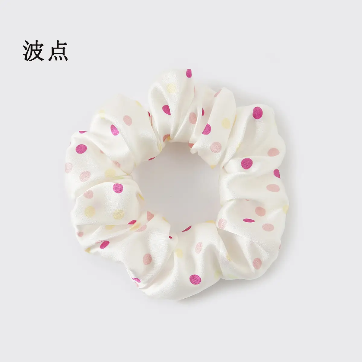 Navy Silk Hair Scrunchie for Women - Image 35