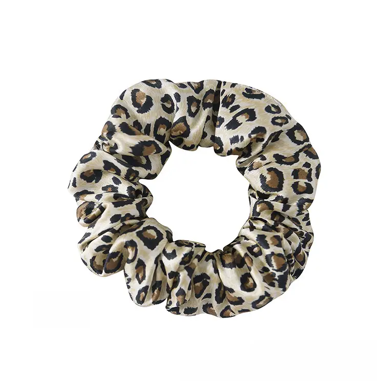 Navy Silk Hair Scrunchie for Women - Image 17