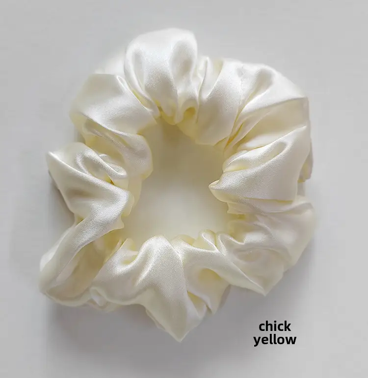 Navy Silk Hair Scrunchie for Women - Image 23