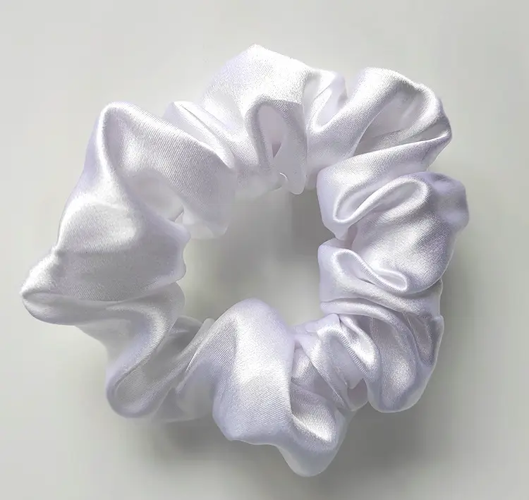 Navy Silk Hair Scrunchie for Women - Image 25