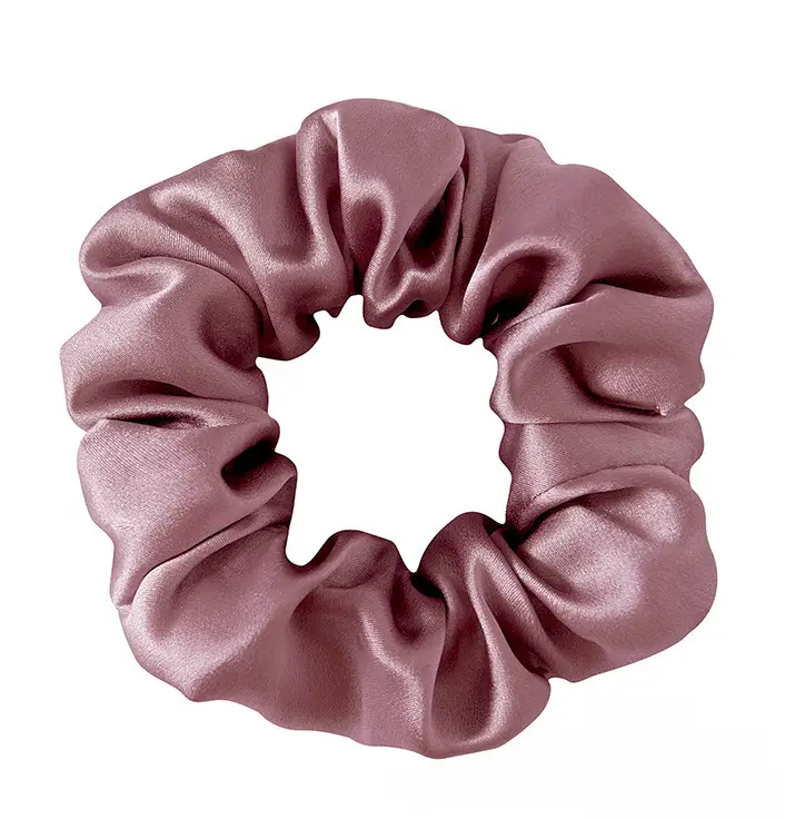 Navy Silk Hair Scrunchie for Women - Image 27