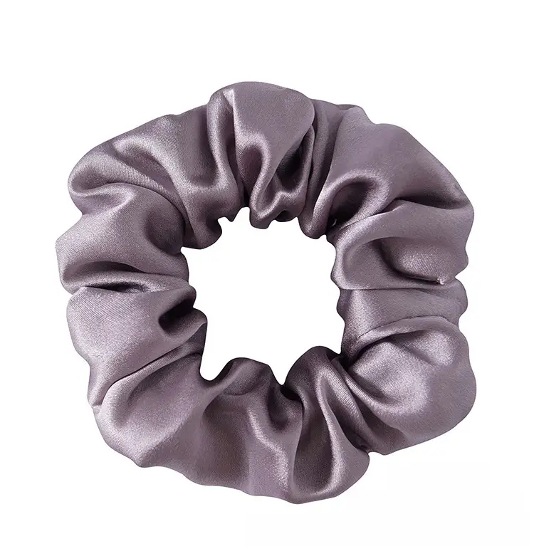 Navy Silk Hair Scrunchie for Women - Image 28