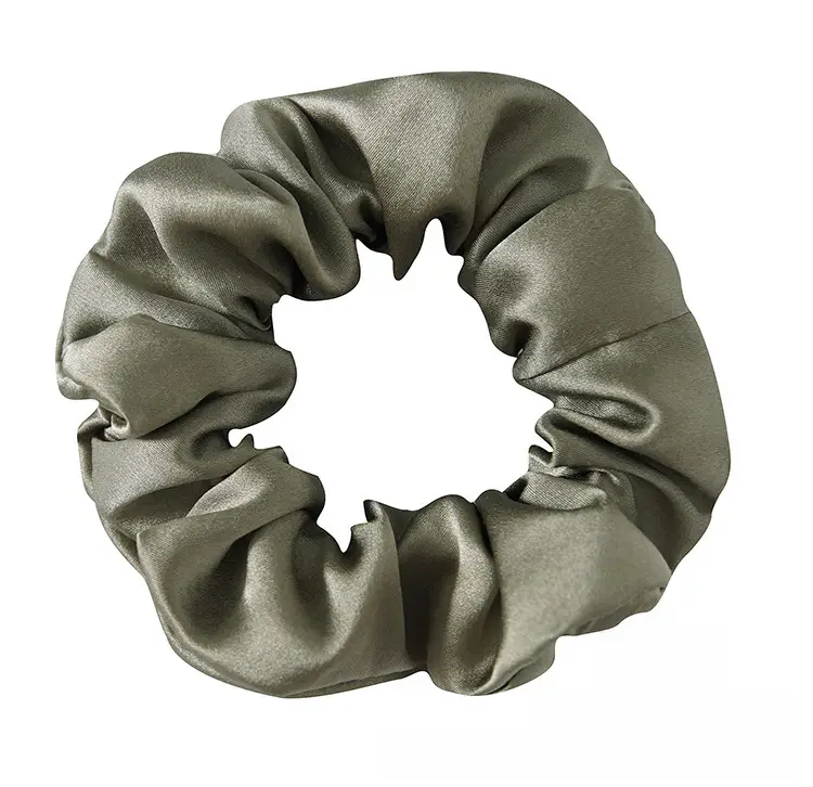 Navy Silk Hair Scrunchie for Women - Image 29