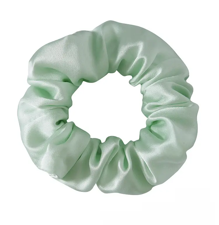 Navy Silk Hair Scrunchie for Women - Image 33