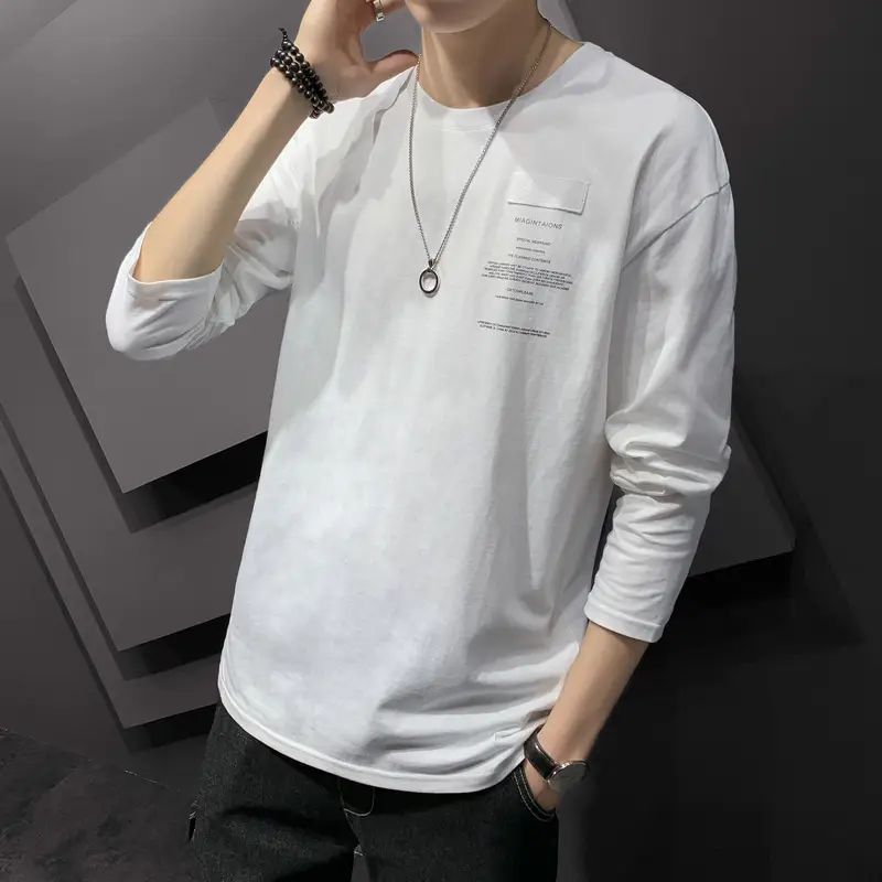 Men White Graphic Long Sleeve Sweatshirt 2020 - Image 9