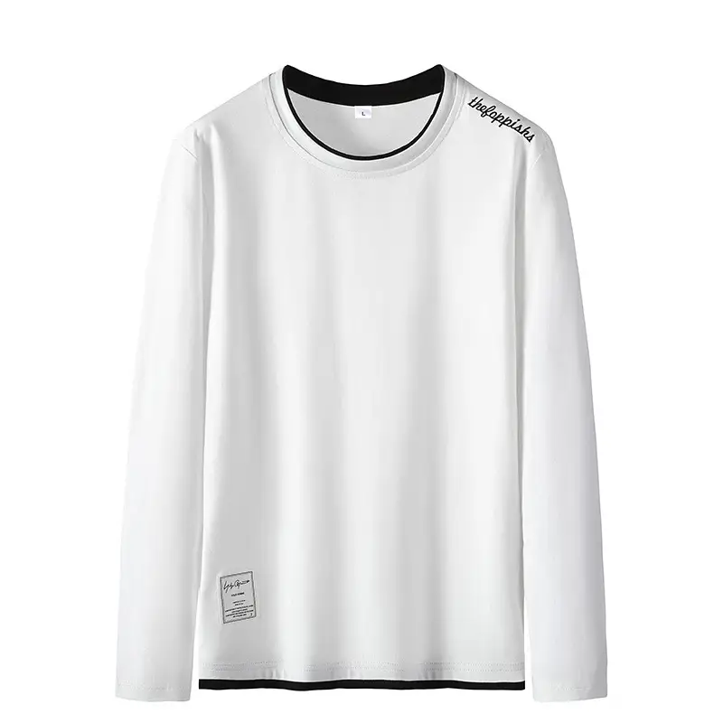 Men's Black Long Sleeve Sweatshirt Spring Autumn Loose Fashion - Image 8