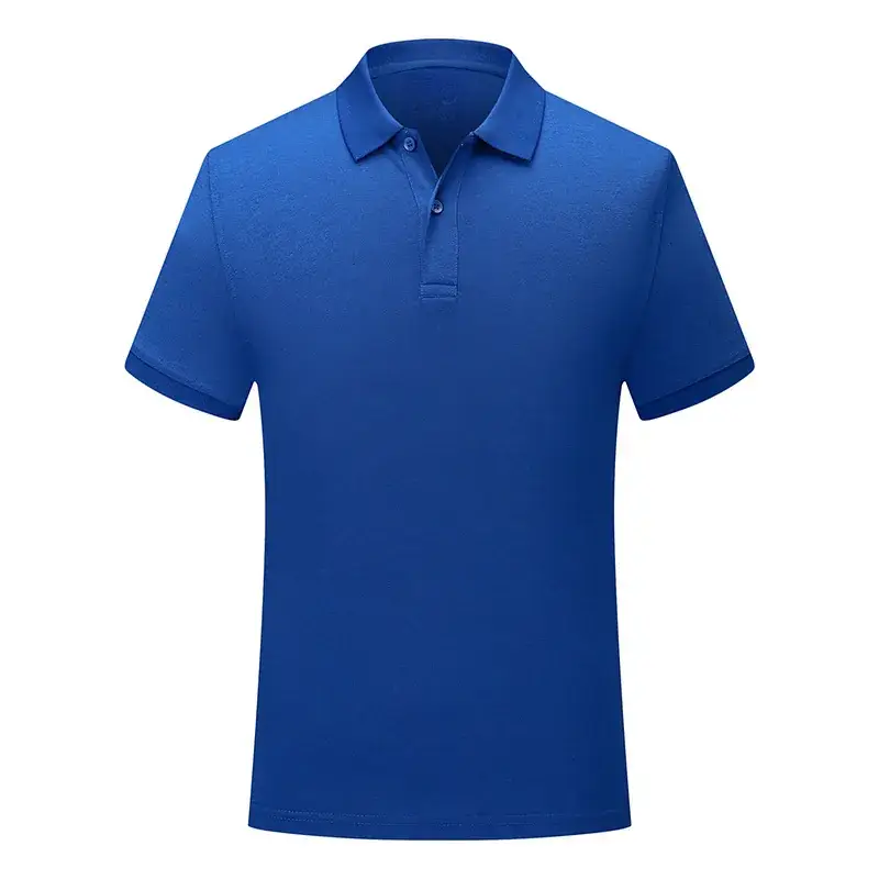 Men Light Blue Polo Shirt 2020 With Logo Print - Image 9