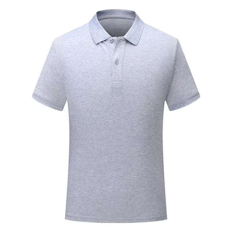 Men Light Blue Polo Shirt 2020 With Logo Print - Image 4