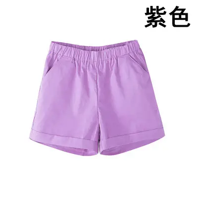 Women Cotton Slim Fit Shorts Candy Color Summer - Image 4