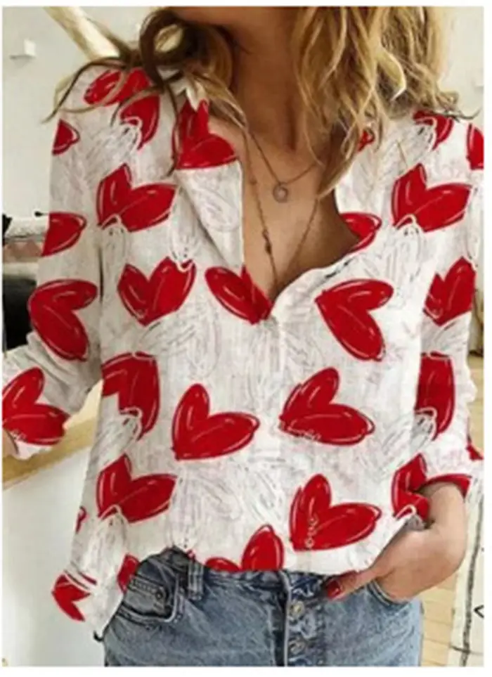 Women's Printed Cross-Border Summer Shirt with Button Front - Image 5