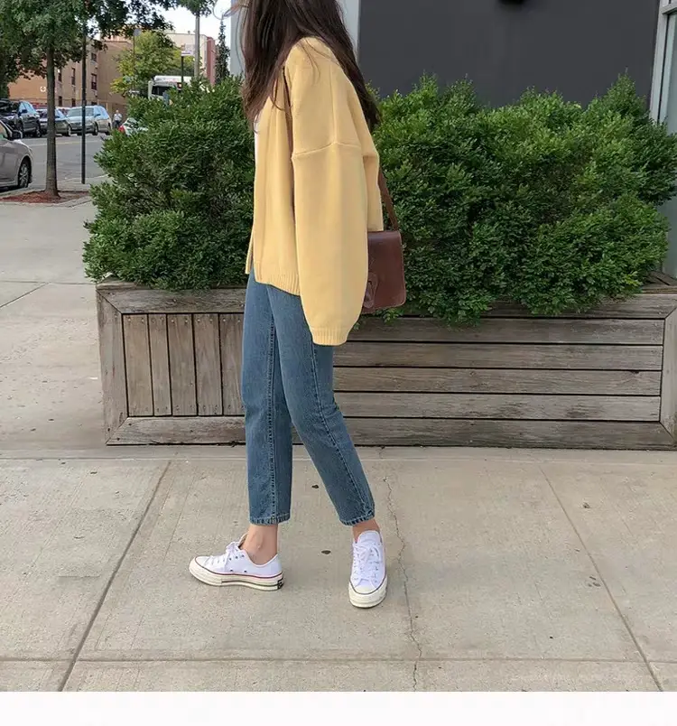 Women's Loose Knitted Cardigan Sweater Beige 2025 — feature 30