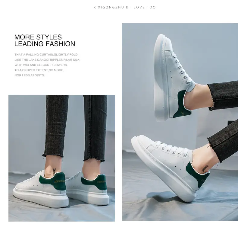 Mcqueen White Sneakers for Women 2026 New Autumn Hot-Selling Versatile Ultra-Fiber Breathable Thick-Soled Height-Increasing Mcqueen Platform Women's Shoes — feature 17