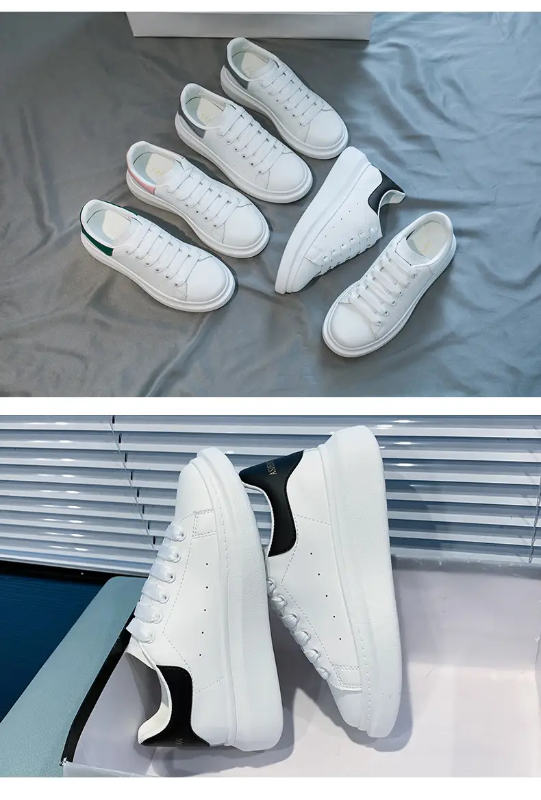 Mcqueen White Sneakers for Women 2026 New Autumn Hot-Selling Versatile Ultra-Fiber Breathable Thick-Soled Height-Increasing Mcqueen Platform Women's Shoes — feature 23