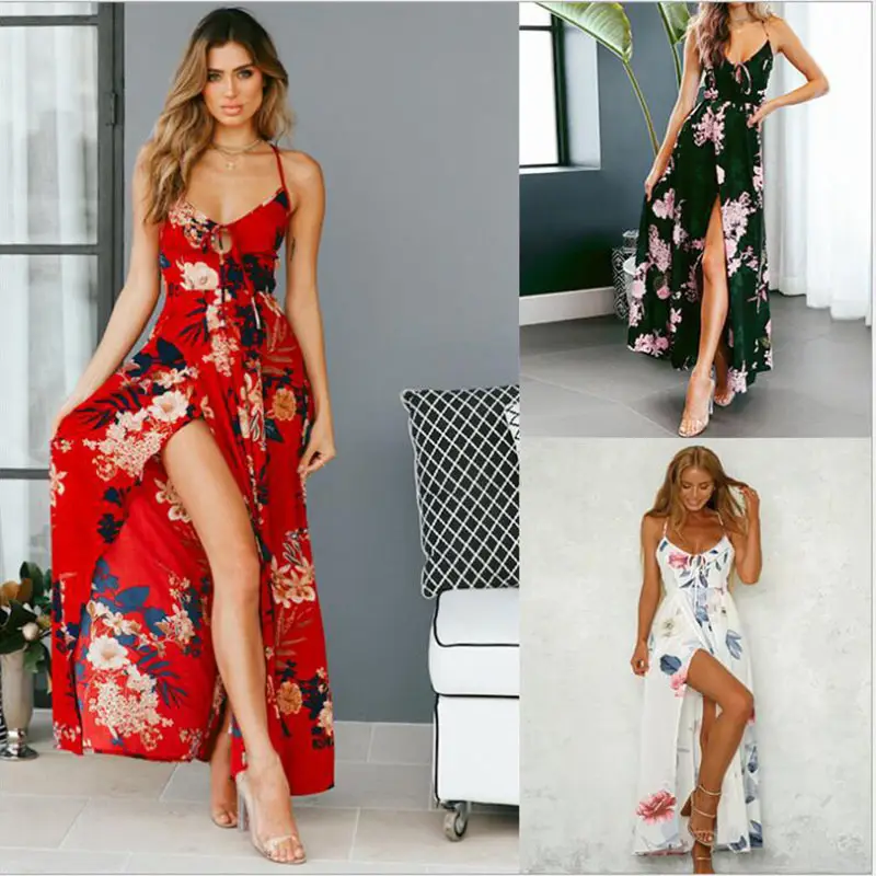 Black Floral Swing Dress Large Export Women - Image 5