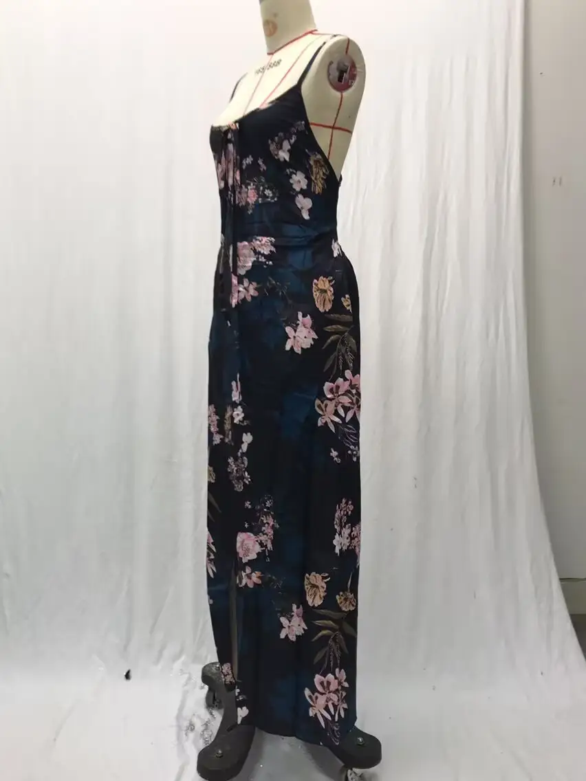 Black Floral Swing Dress Large Export Women — feature 19
