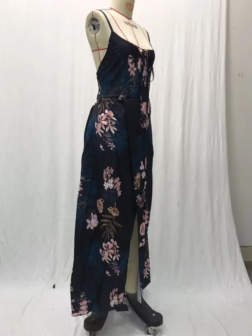 Black Floral Swing Dress Large Export Women — feature 21