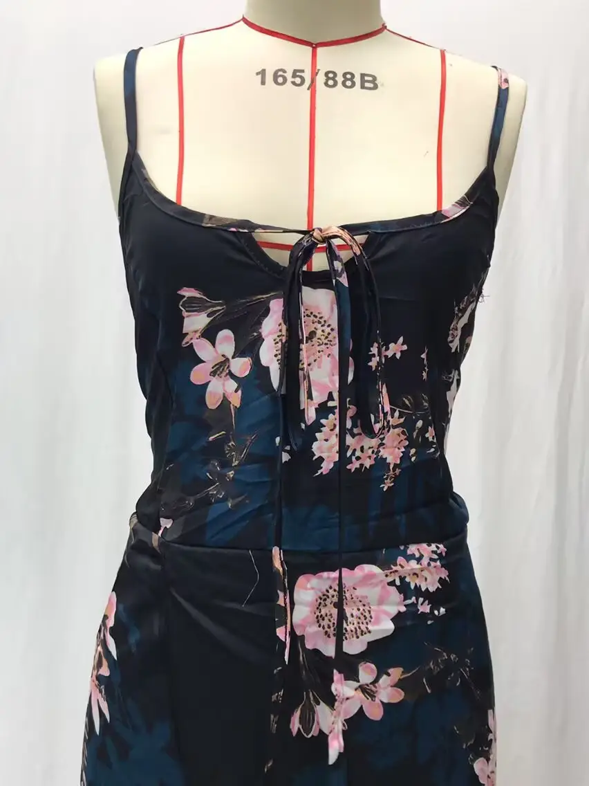 Black Floral Swing Dress Large Export Women — feature 25