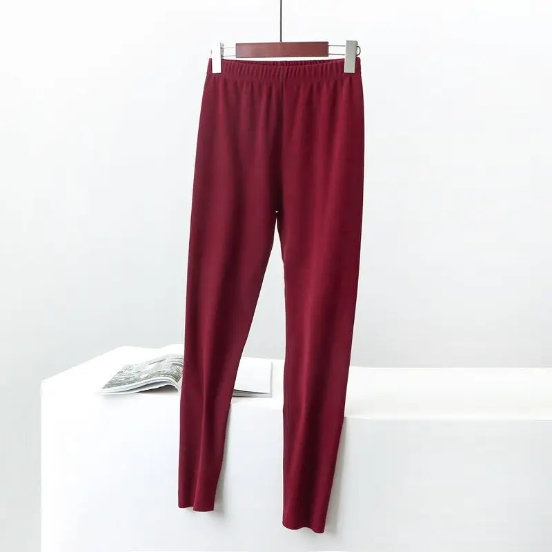 Women's 2026 Thermal Leggings Brown Slimming Layering Pants - Image 8