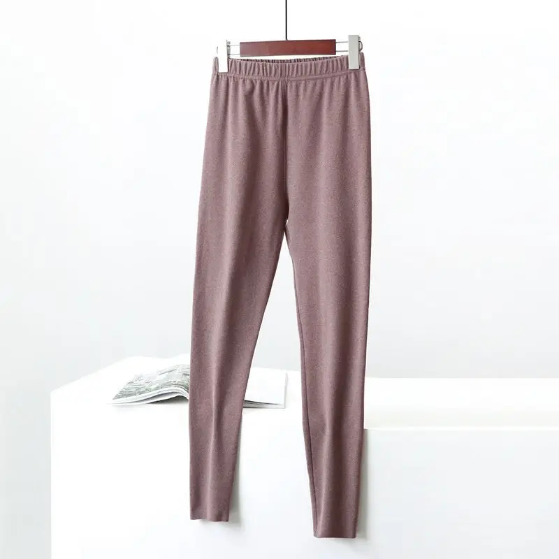 Women's 2026 Thermal Leggings Brown Slimming Layering Pants - Image 4