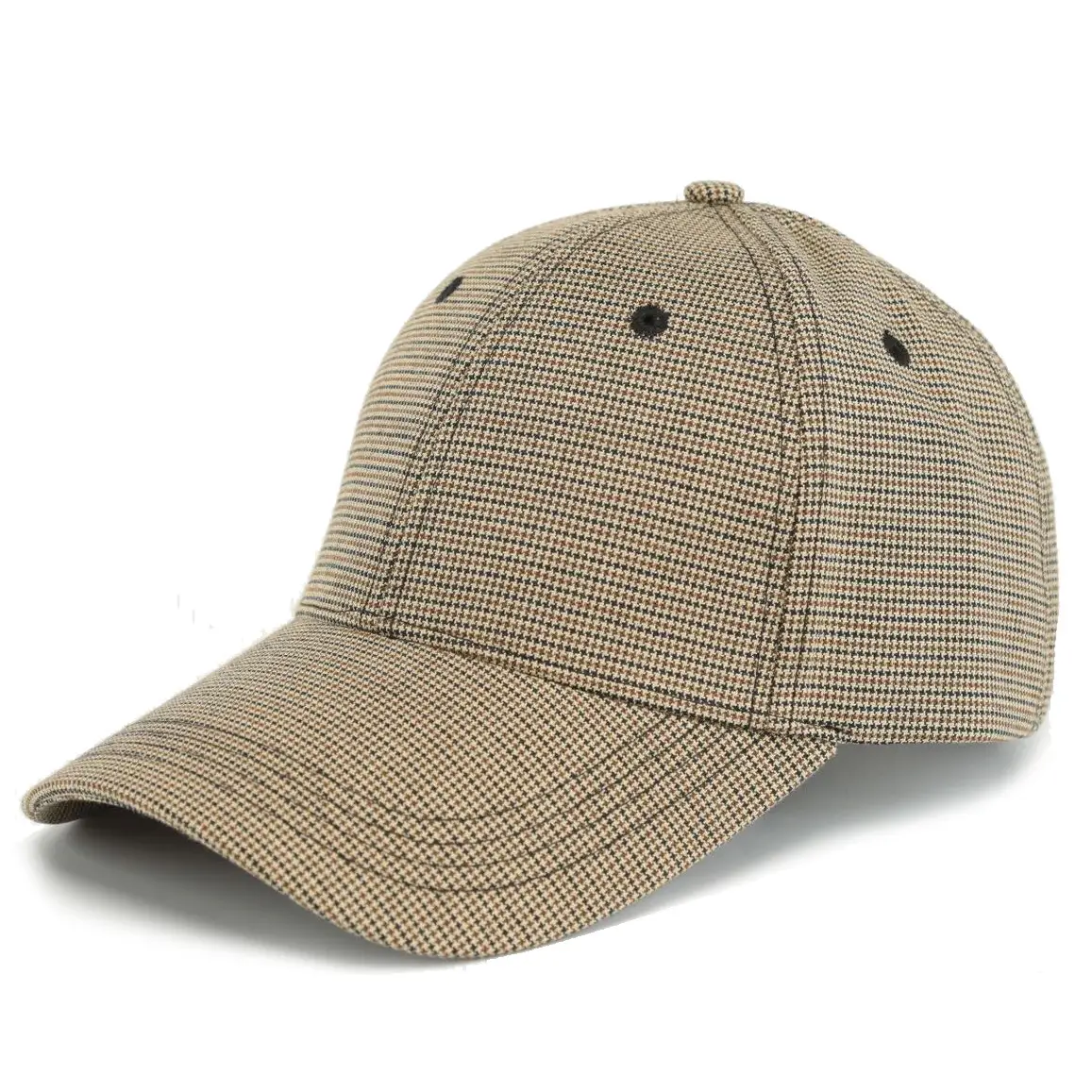 Plaid Baseball Cap Men Women Casual Sports