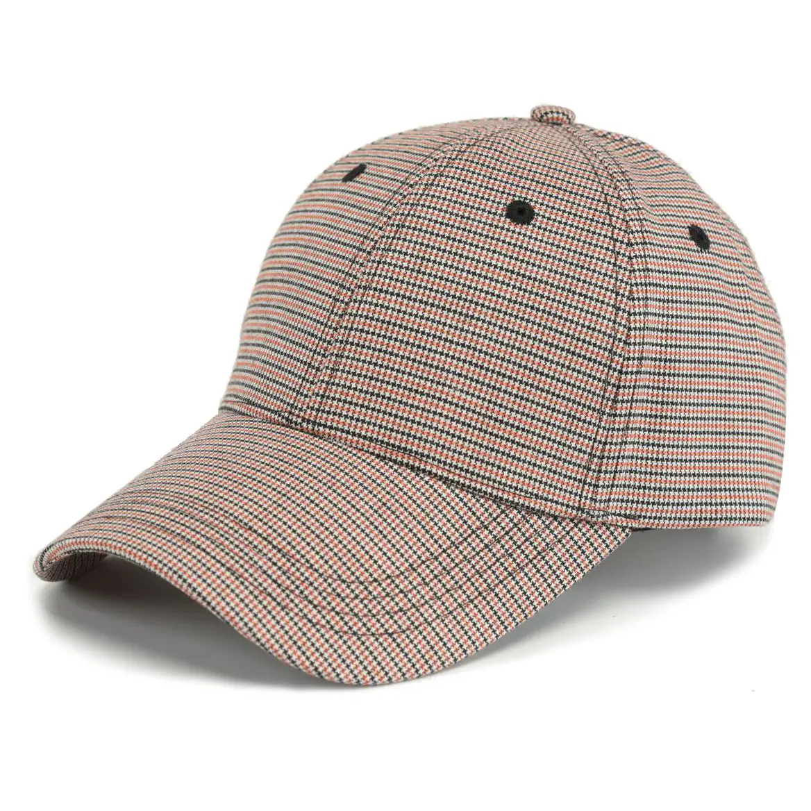 Plaid Baseball Cap Men Women Casual Sports