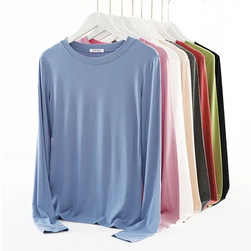 Women's Long Sleeve Black T-Shirt Large Size - Image 6