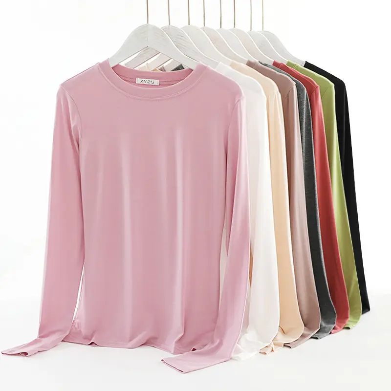 Women's Long Sleeve Black T-Shirt Large Size - Image 7