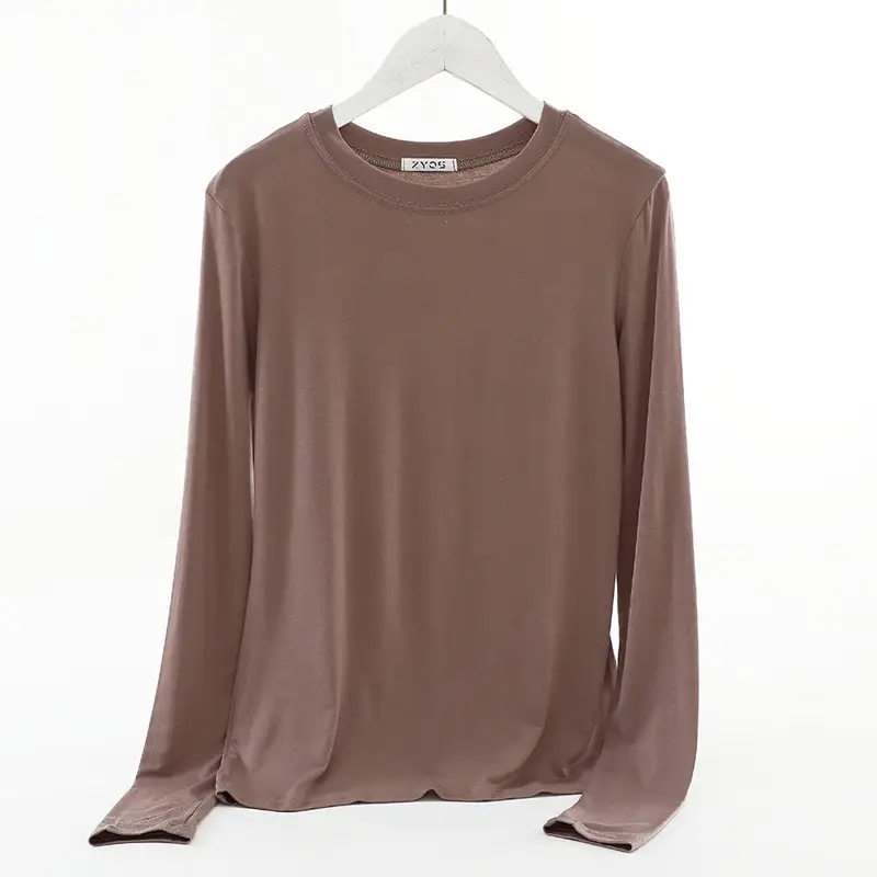 Women's Long Sleeve Black T-Shirt Large Size - Image 3