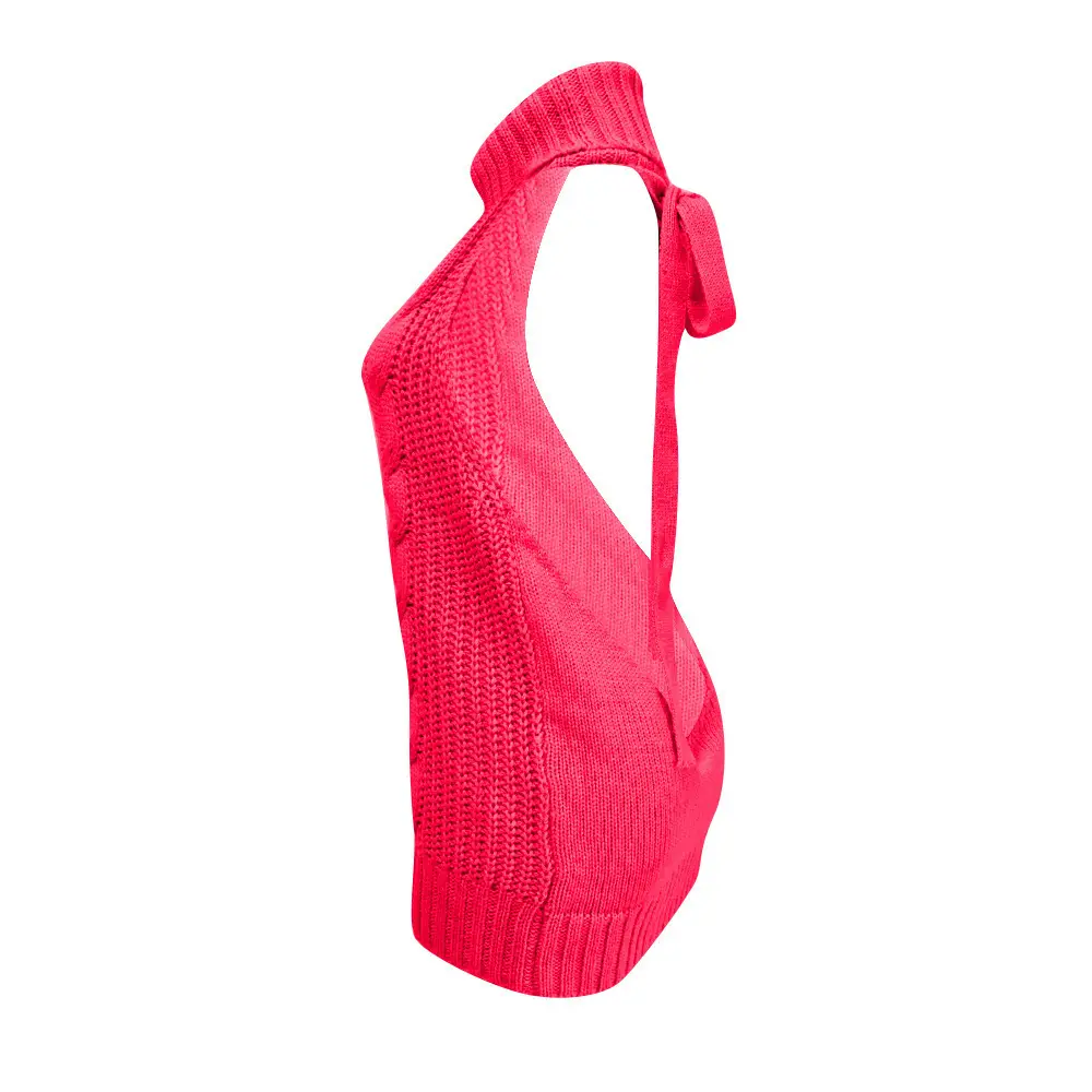 Backless Turtleneck Sweater for Women Multi Color Large - Image 10